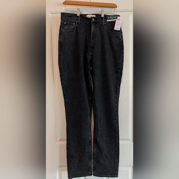 Abercrombie & Fitch Denim - Abercrombie & Fitch Charcoal Slim Straight Jeans